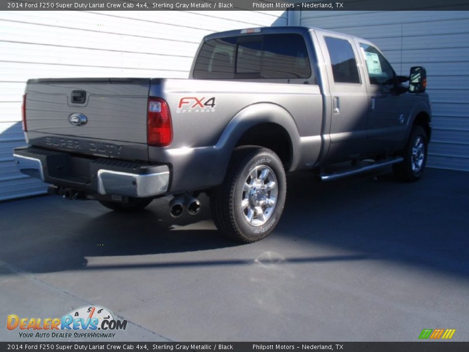 2014 Ford F250 Super Duty Lariat Crew Cab 4x4 Sterling Gray Metallic / Black Photo #4
