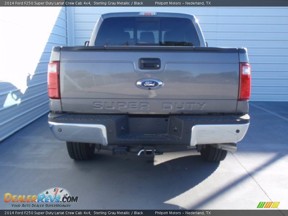 2014 Ford F250 Super Duty Lariat Crew Cab 4x4 Sterling Gray Metallic / Black Photo #5
