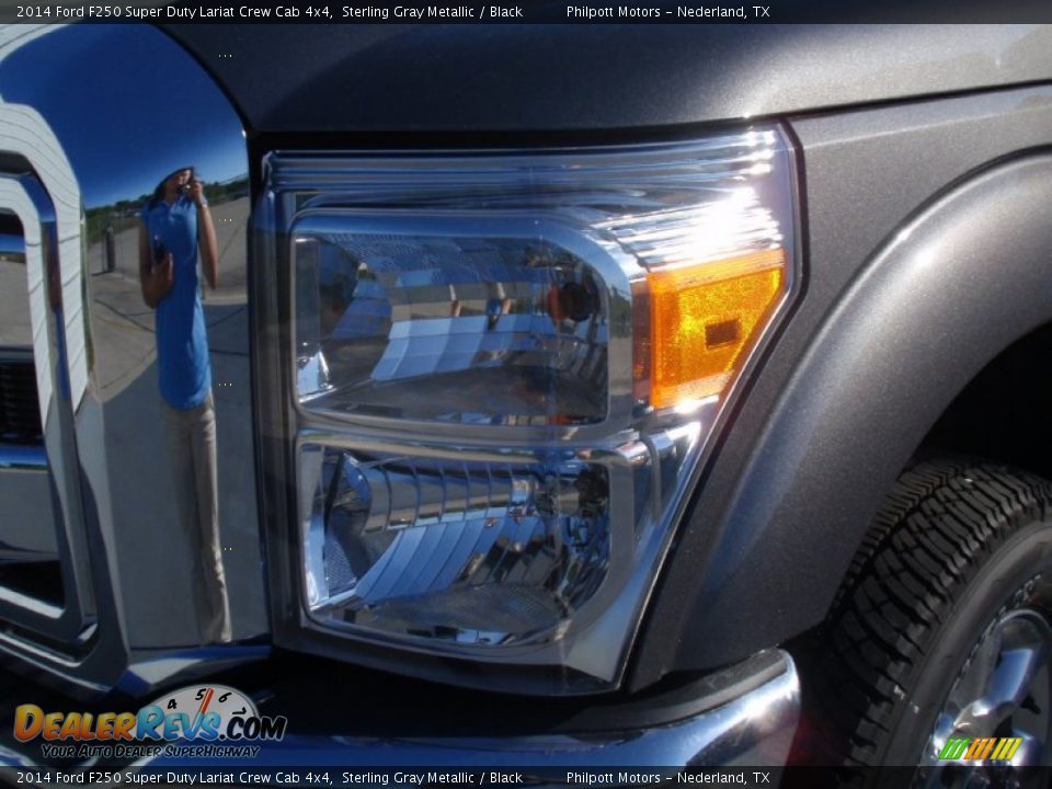 2014 Ford F250 Super Duty Lariat Crew Cab 4x4 Sterling Gray Metallic / Black Photo #9