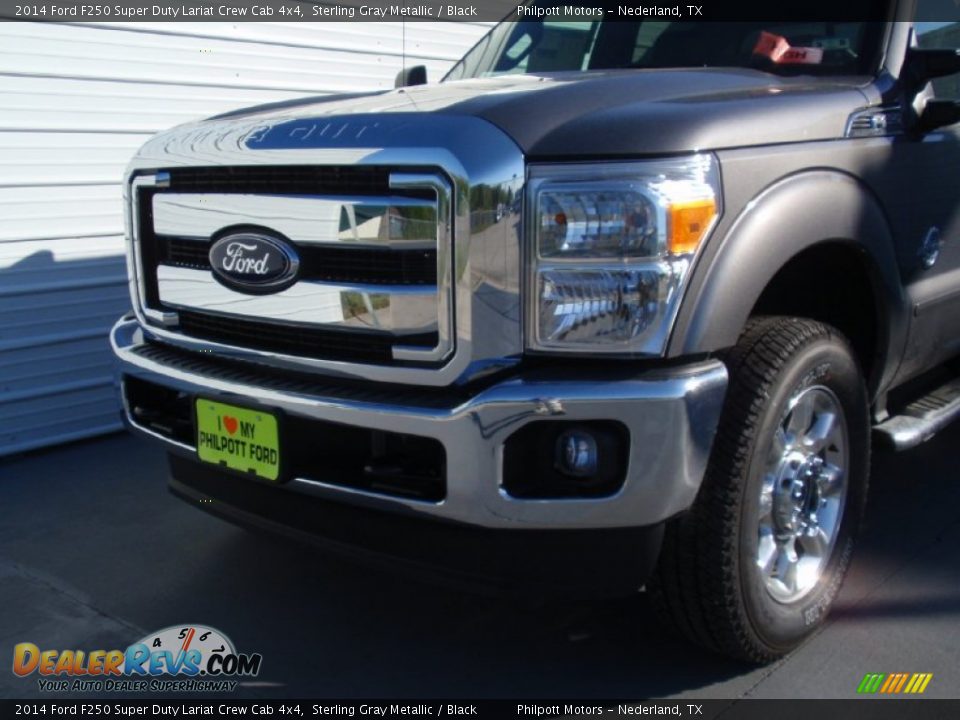2014 Ford F250 Super Duty Lariat Crew Cab 4x4 Sterling Gray Metallic / Black Photo #11