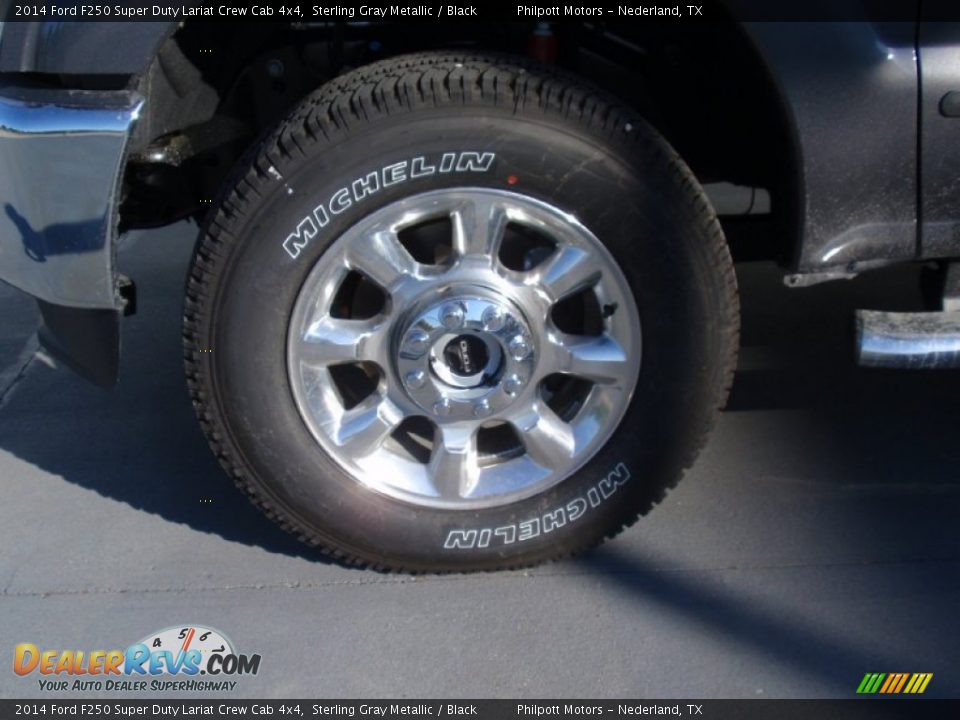 2014 Ford F250 Super Duty Lariat Crew Cab 4x4 Sterling Gray Metallic / Black Photo #12