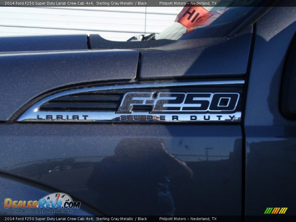 2014 Ford F250 Super Duty Lariat Crew Cab 4x4 Sterling Gray Metallic / Black Photo #13