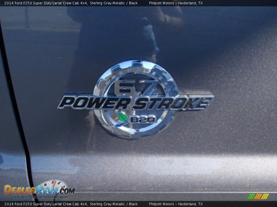 2014 Ford F250 Super Duty Lariat Crew Cab 4x4 Sterling Gray Metallic / Black Photo #14