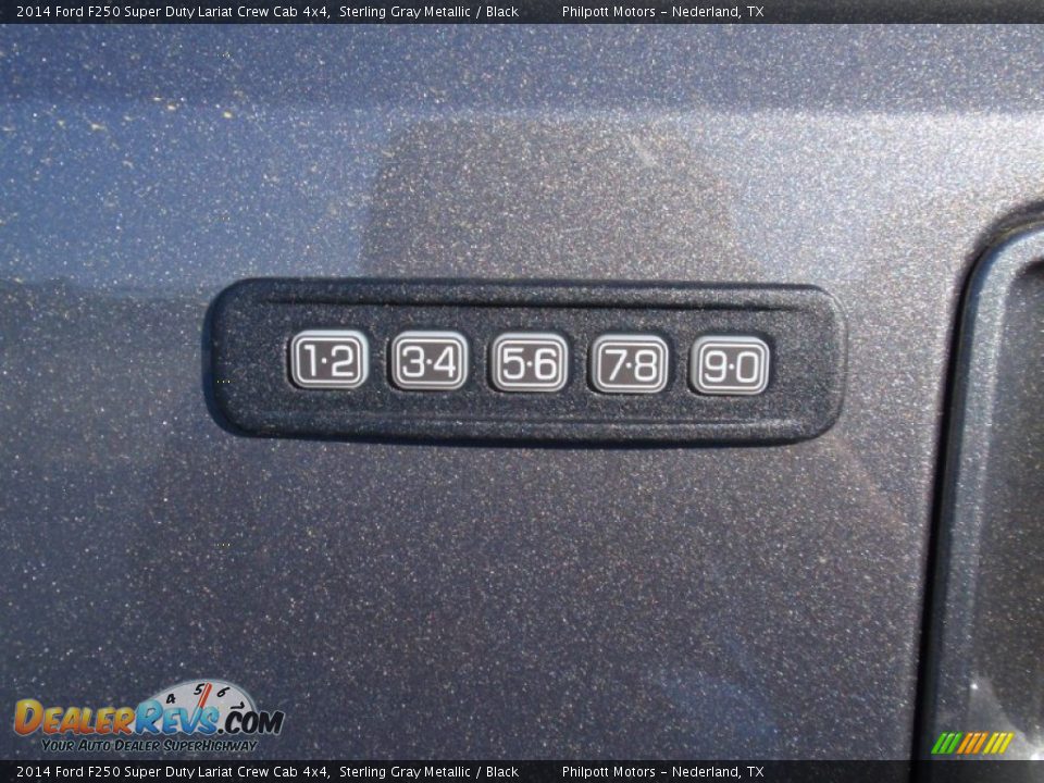 2014 Ford F250 Super Duty Lariat Crew Cab 4x4 Sterling Gray Metallic / Black Photo #16
