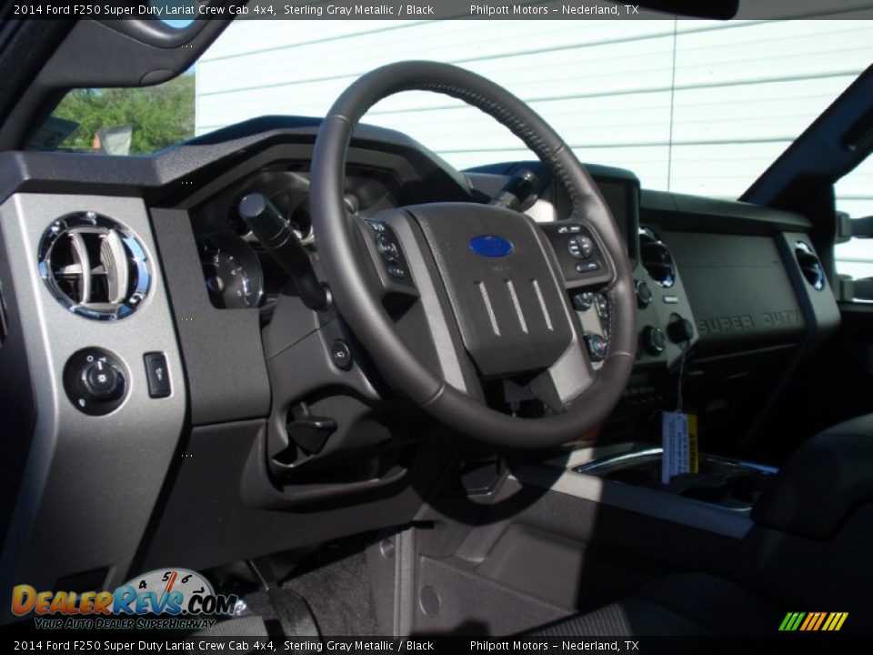 2014 Ford F250 Super Duty Lariat Crew Cab 4x4 Sterling Gray Metallic / Black Photo #27