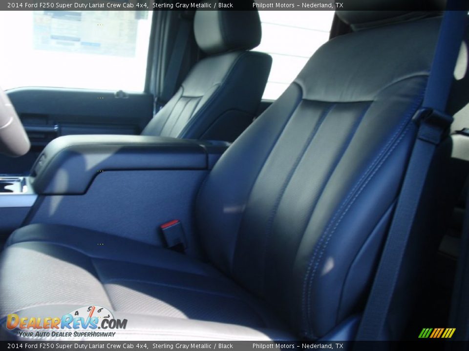 2014 Ford F250 Super Duty Lariat Crew Cab 4x4 Sterling Gray Metallic / Black Photo #28