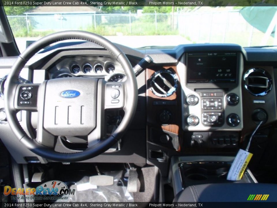 2014 Ford F250 Super Duty Lariat Crew Cab 4x4 Sterling Gray Metallic / Black Photo #31