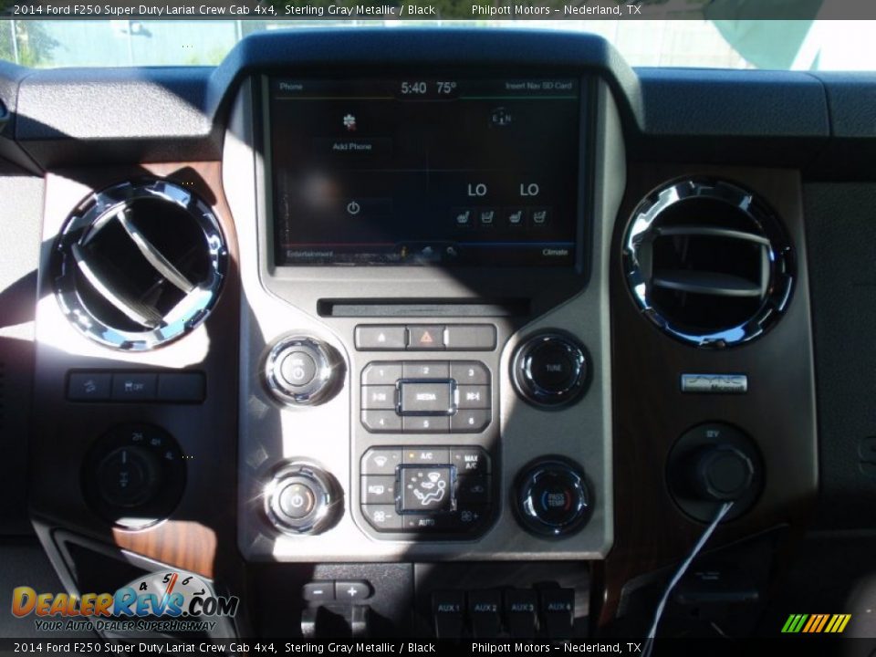 2014 Ford F250 Super Duty Lariat Crew Cab 4x4 Sterling Gray Metallic / Black Photo #32