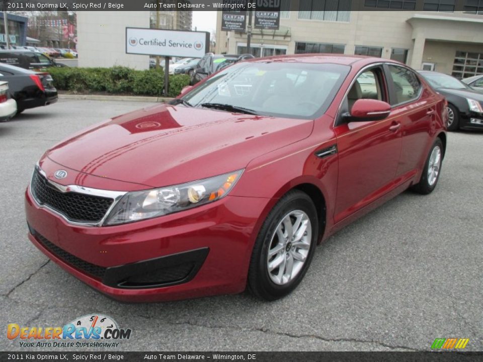 Front 3/4 View of 2011 Kia Optima LX Photo #2