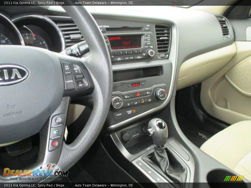 2011 Kia Optima LX Spicy Red / Beige Photo #13