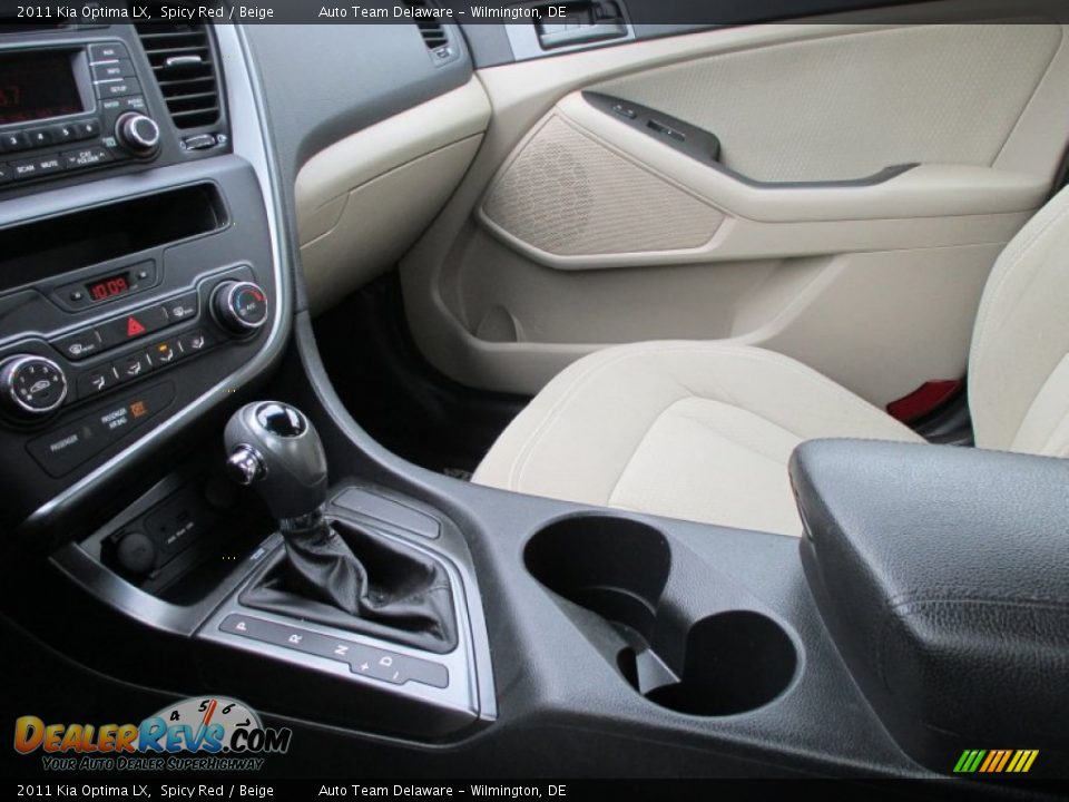 2011 Kia Optima LX Spicy Red / Beige Photo #14