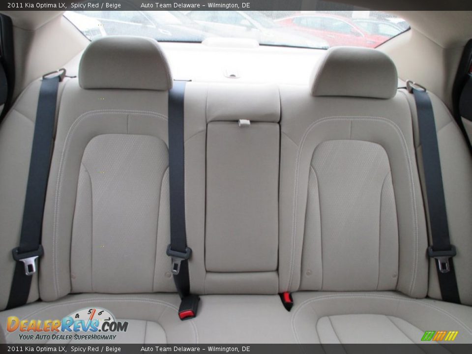 2011 Kia Optima LX Spicy Red / Beige Photo #18