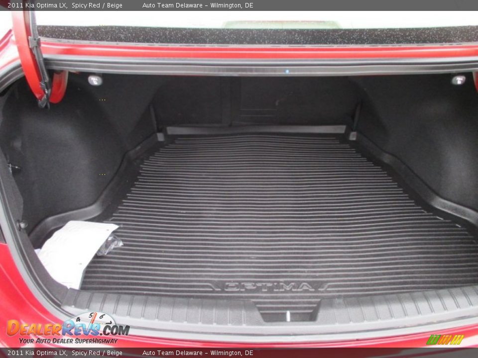 2011 Kia Optima LX Spicy Red / Beige Photo #20
