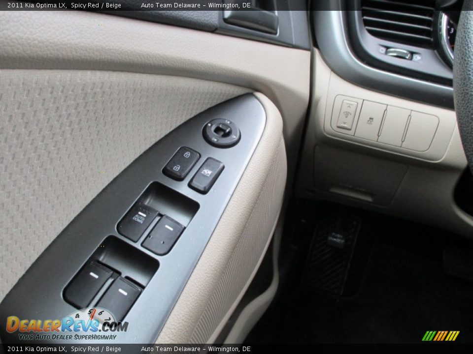 2011 Kia Optima LX Spicy Red / Beige Photo #29