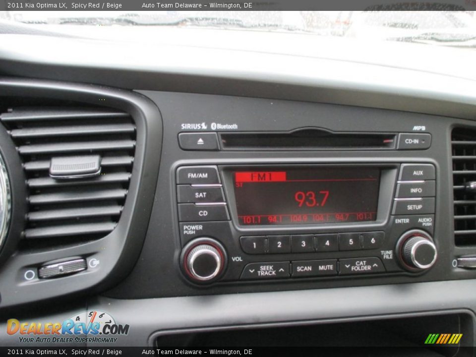 2011 Kia Optima LX Spicy Red / Beige Photo #33