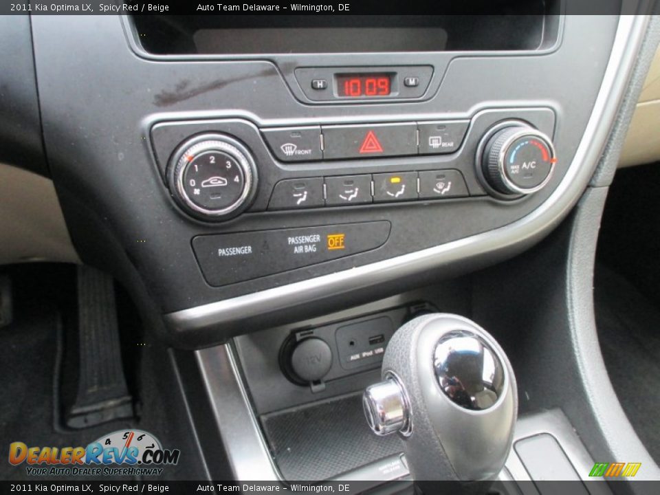 2011 Kia Optima LX Spicy Red / Beige Photo #34