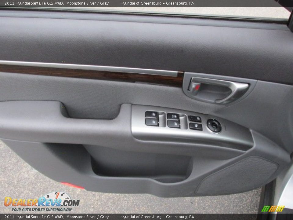 2011 Hyundai Santa Fe GLS AWD Moonstone Silver / Gray Photo #11