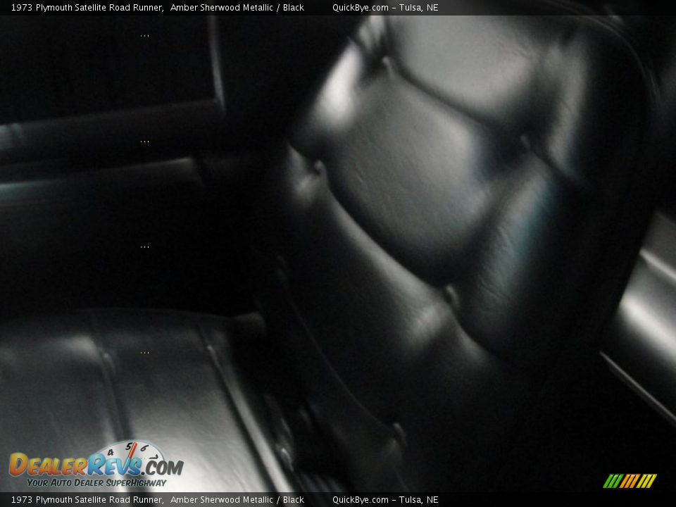 1973 Plymouth Satellite Road Runner Amber Sherwood Metallic / Black Photo #10