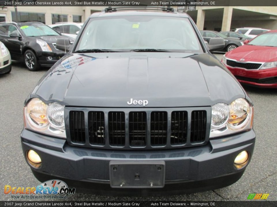 2007 Jeep Grand Cherokee Laredo 4x4 Steel Blue Metallic / Medium Slate Gray Photo #9