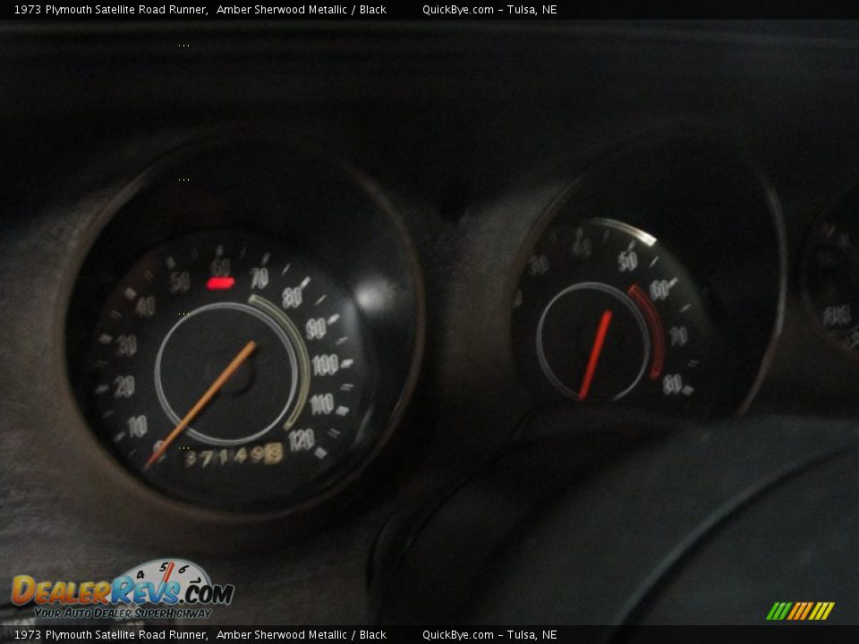 1973 Plymouth Satellite Road Runner Amber Sherwood Metallic / Black Photo #18