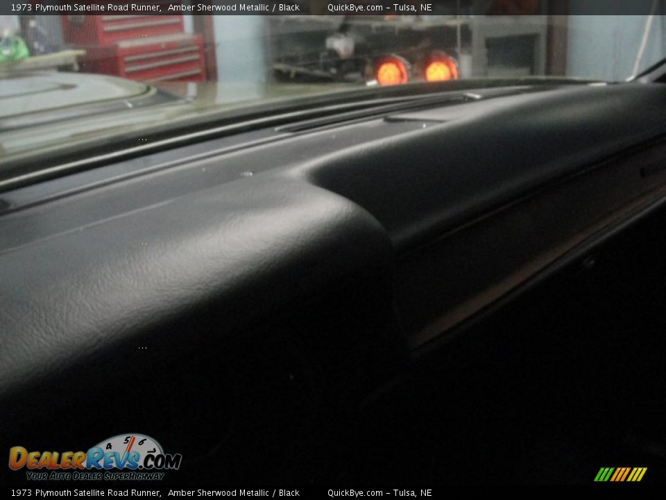 1973 Plymouth Satellite Road Runner Amber Sherwood Metallic / Black Photo #21