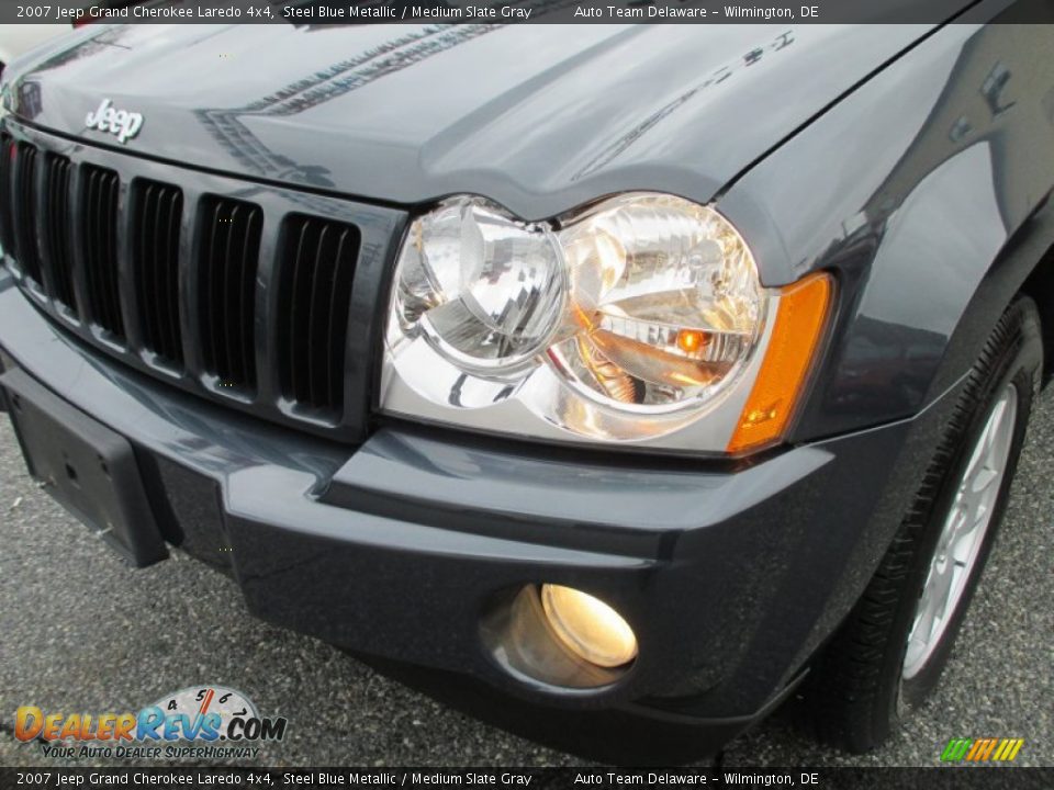 2007 Jeep Grand Cherokee Laredo 4x4 Steel Blue Metallic / Medium Slate Gray Photo #28