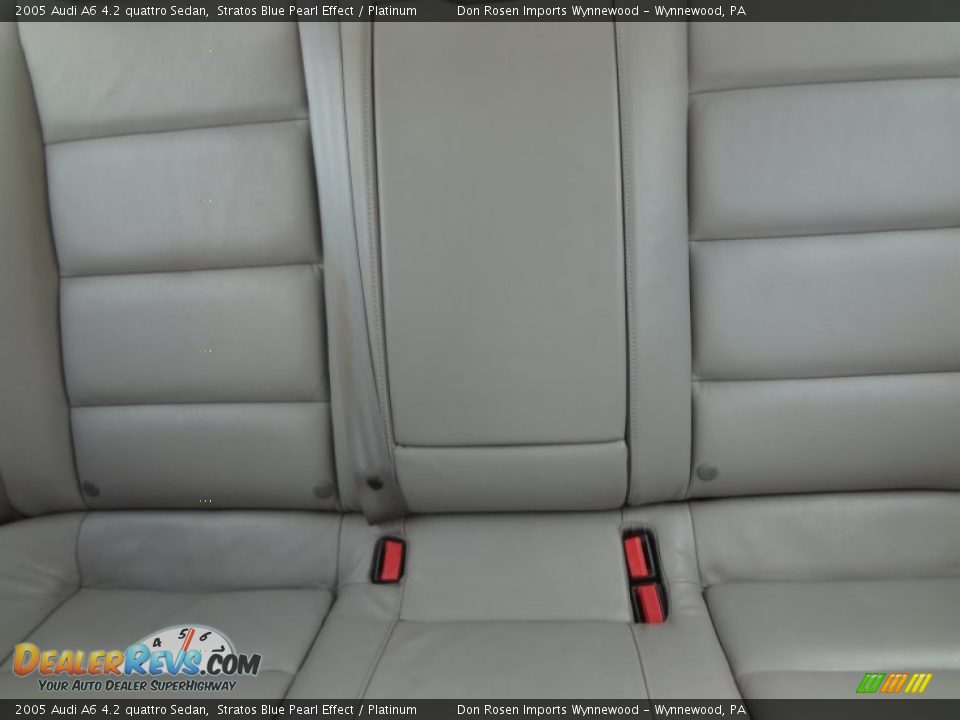 2005 Audi A6 4.2 quattro Sedan Stratos Blue Pearl Effect / Platinum Photo #12