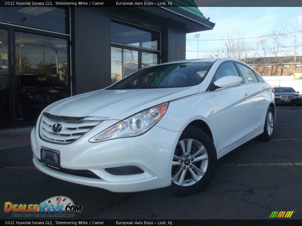 2012 Hyundai Sonata GLS Shimmering White / Camel Photo #1