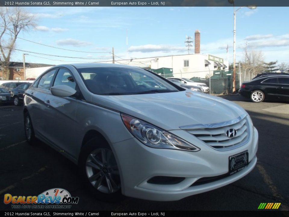 2012 Hyundai Sonata GLS Shimmering White / Camel Photo #2