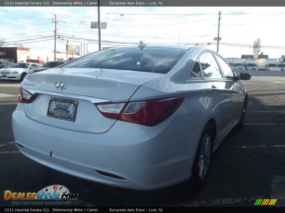 2012 Hyundai Sonata GLS Shimmering White / Camel Photo #3