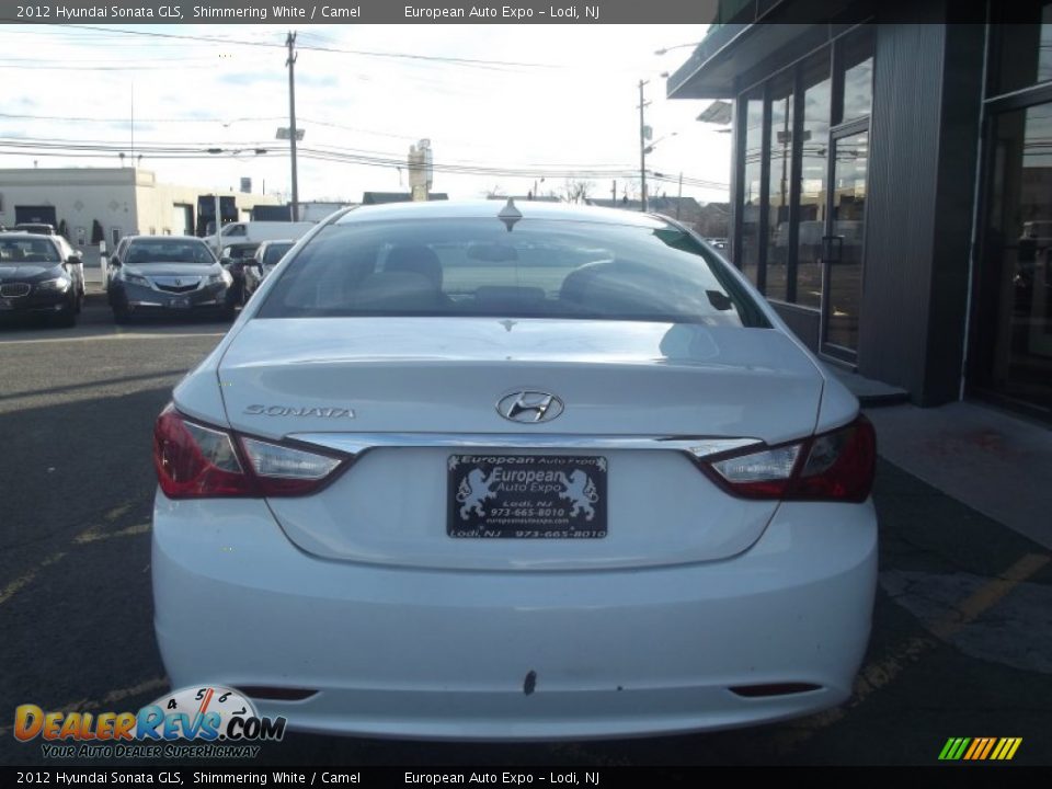 2012 Hyundai Sonata GLS Shimmering White / Camel Photo #5
