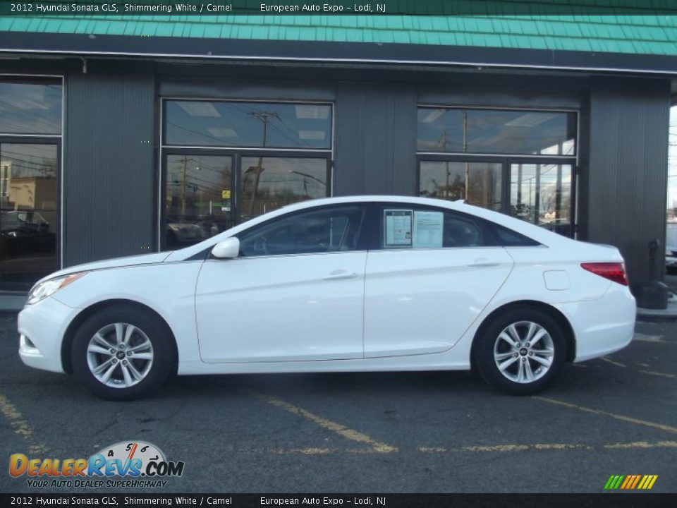 2012 Hyundai Sonata GLS Shimmering White / Camel Photo #7