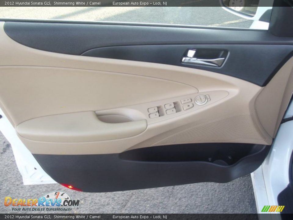 2012 Hyundai Sonata GLS Shimmering White / Camel Photo #8