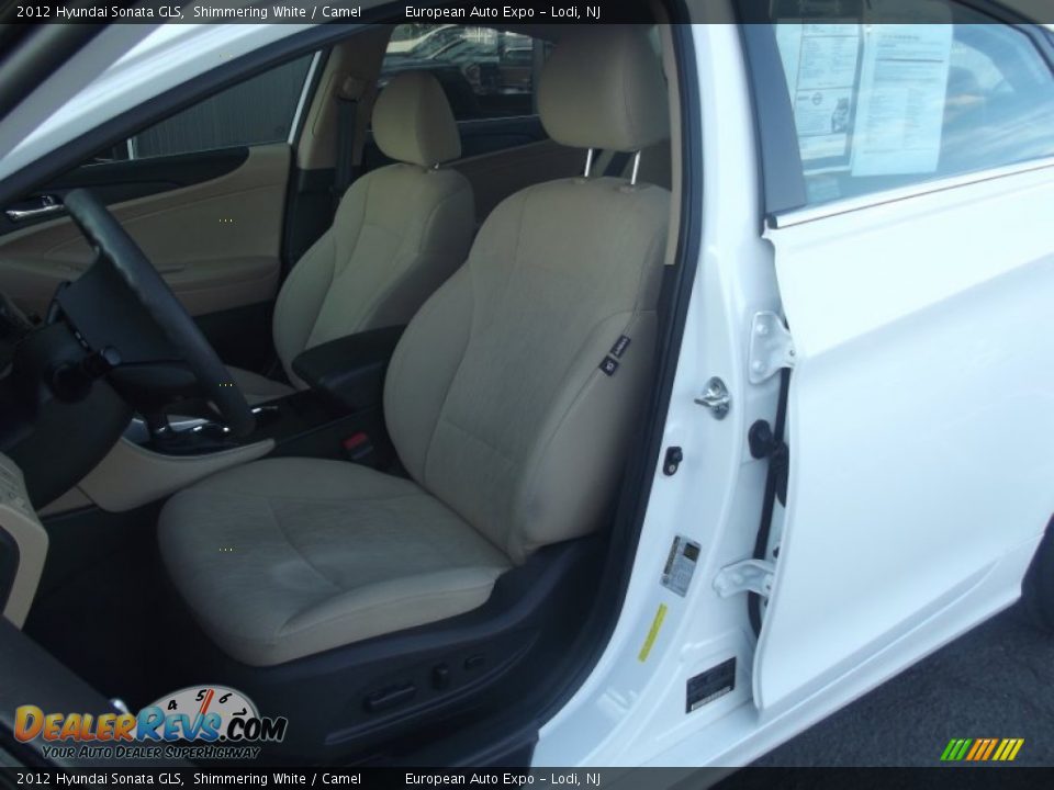 2012 Hyundai Sonata GLS Shimmering White / Camel Photo #10