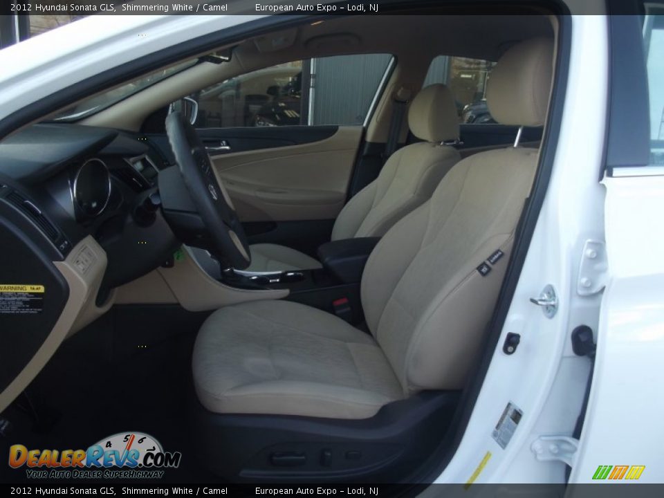 2012 Hyundai Sonata GLS Shimmering White / Camel Photo #11