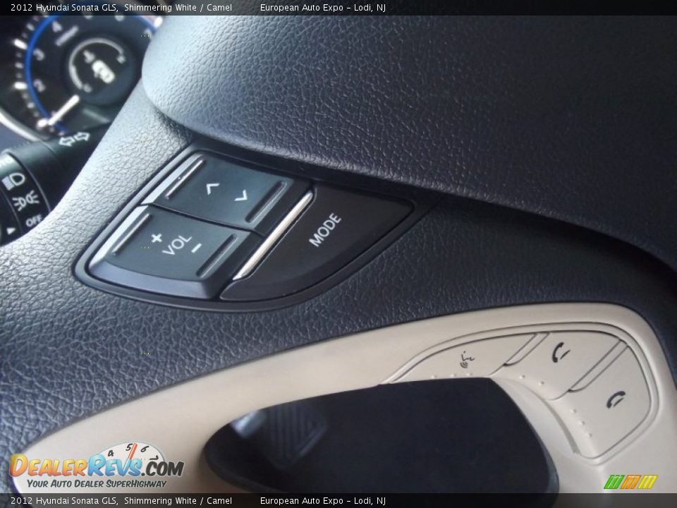 2012 Hyundai Sonata GLS Shimmering White / Camel Photo #15