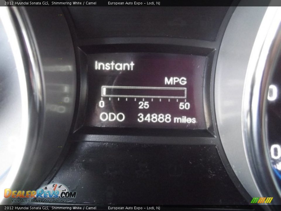 2012 Hyundai Sonata GLS Shimmering White / Camel Photo #16