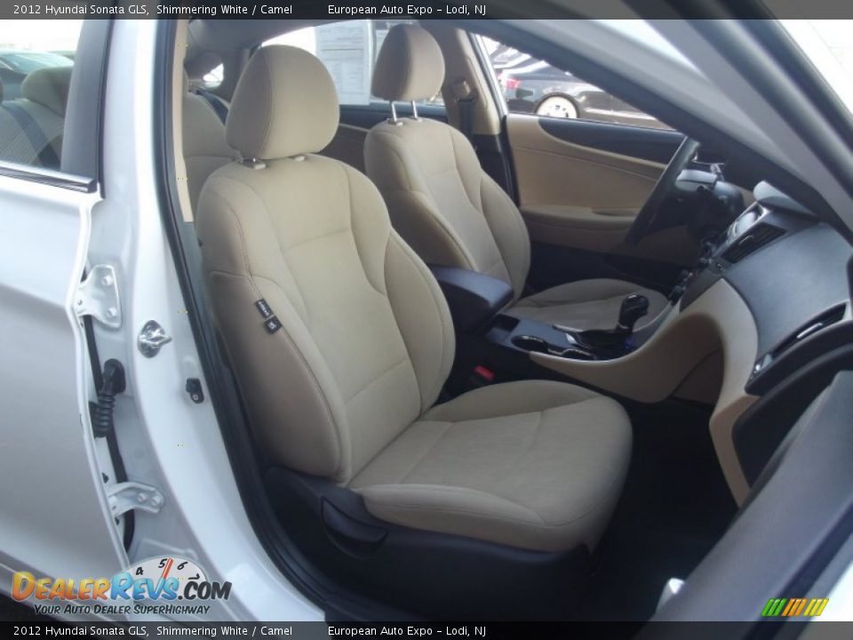 2012 Hyundai Sonata GLS Shimmering White / Camel Photo #28