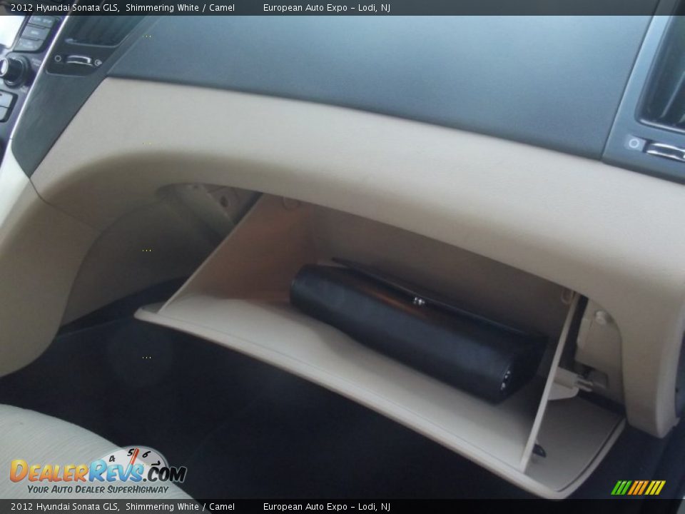 2012 Hyundai Sonata GLS Shimmering White / Camel Photo #31
