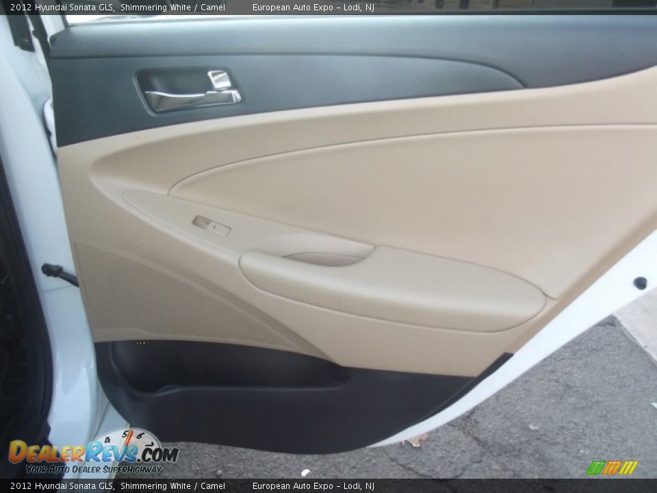 2012 Hyundai Sonata GLS Shimmering White / Camel Photo #34
