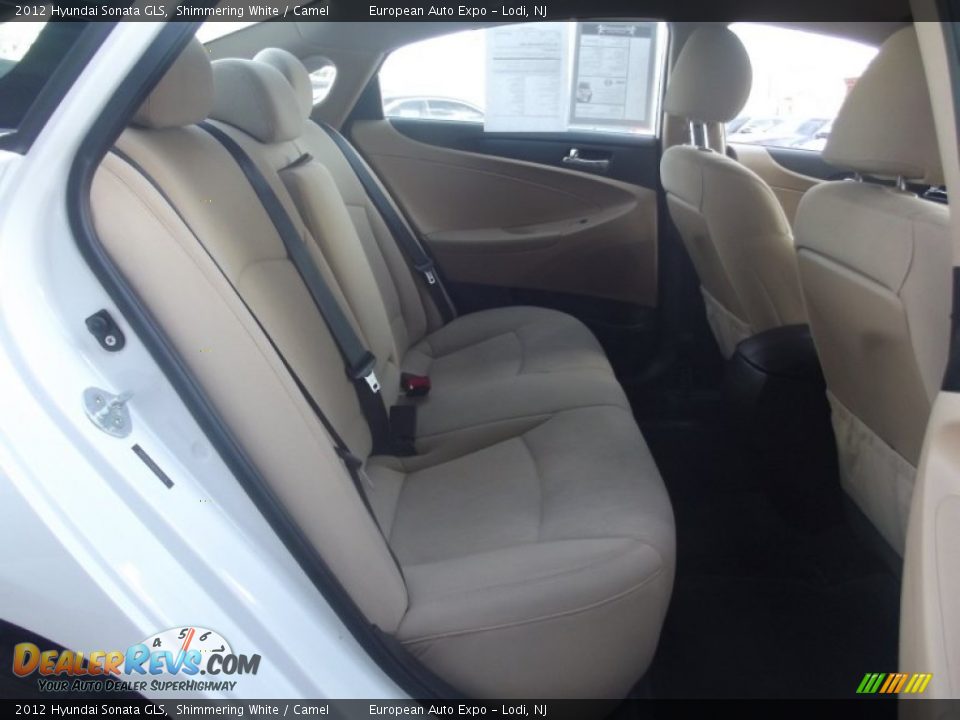 2012 Hyundai Sonata GLS Shimmering White / Camel Photo #35