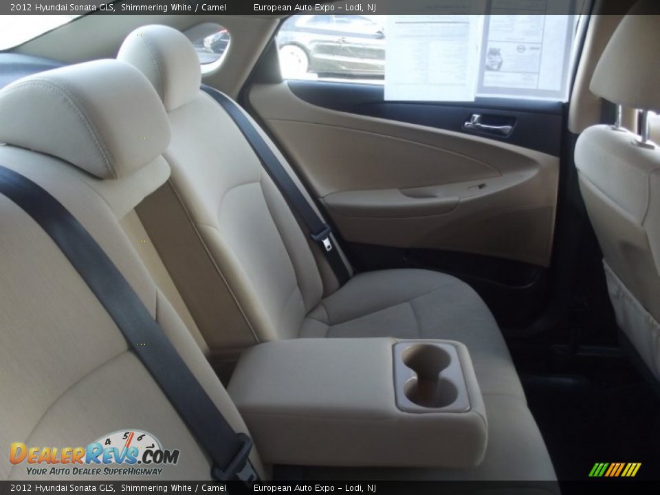 2012 Hyundai Sonata GLS Shimmering White / Camel Photo #36