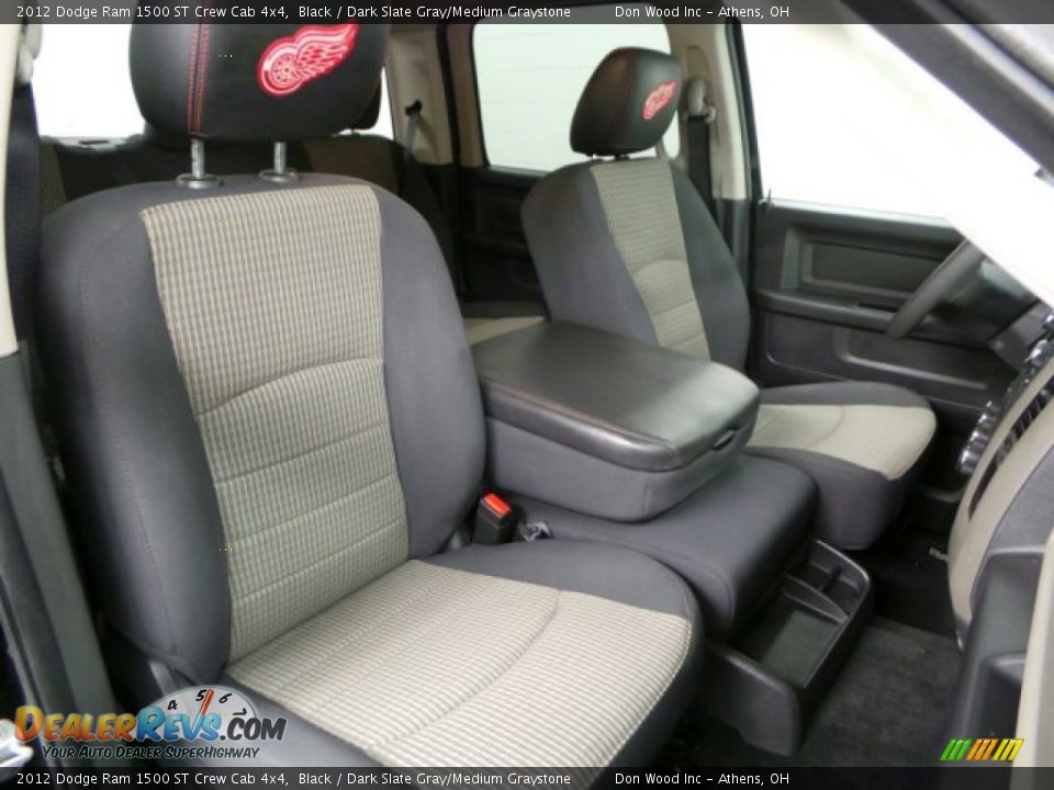 2012 Dodge Ram 1500 ST Crew Cab 4x4 Black / Dark Slate Gray/Medium Graystone Photo #15