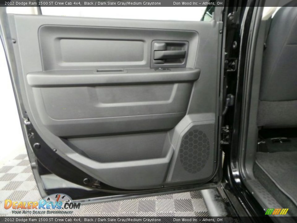 2012 Dodge Ram 1500 ST Crew Cab 4x4 Black / Dark Slate Gray/Medium Graystone Photo #19