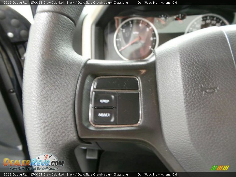 2012 Dodge Ram 1500 ST Crew Cab 4x4 Black / Dark Slate Gray/Medium Graystone Photo #23