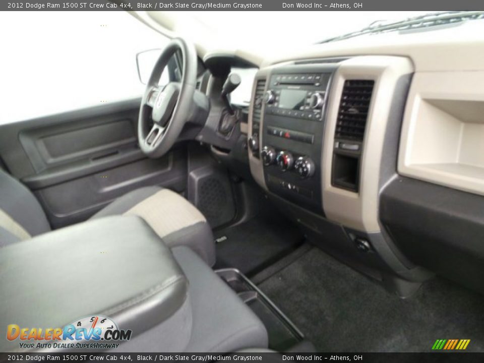 2012 Dodge Ram 1500 ST Crew Cab 4x4 Black / Dark Slate Gray/Medium Graystone Photo #29