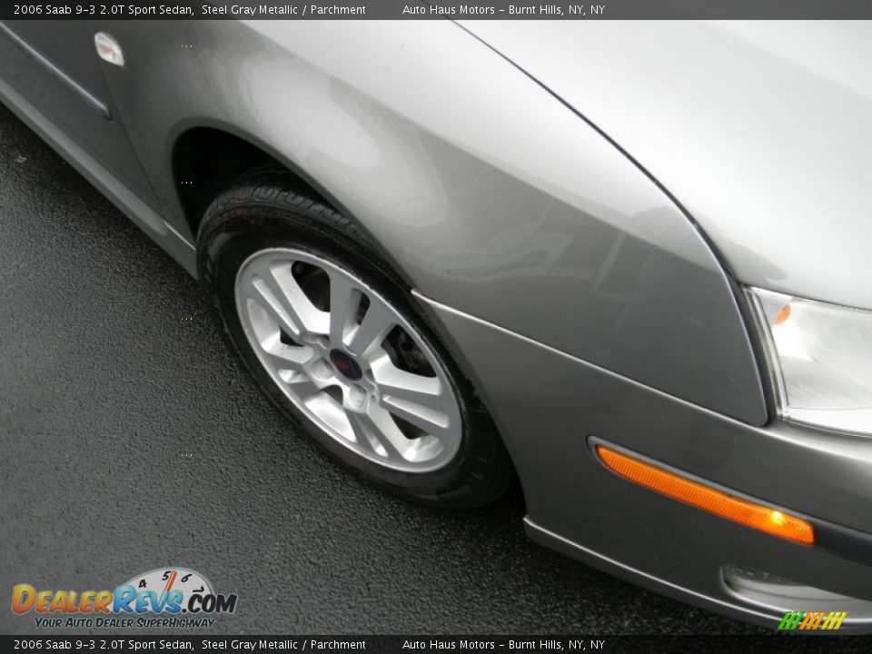 2006 Saab 9-3 2.0T Sport Sedan Steel Gray Metallic / Parchment Photo #25