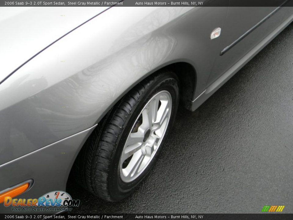 2006 Saab 9-3 2.0T Sport Sedan Steel Gray Metallic / Parchment Photo #27