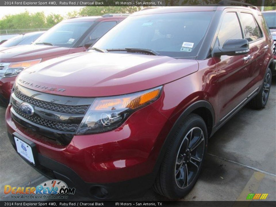 2014 Ford Explorer Sport 4WD Ruby Red / Charcoal Black Photo #1