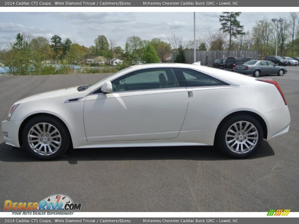 2014 Cadillac CTS Coupe White Diamond Tricoat / Cashmere/Ebony Photo #3